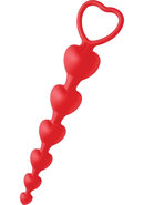 Frisky Sweet Heart Silicone Anal Beads