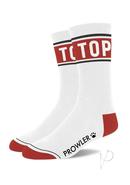 Prowler Top Socks Wht/red