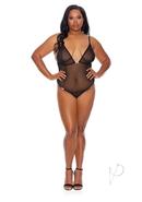 Barely B Crotchles Mesh Ted Ps Blk(spec)